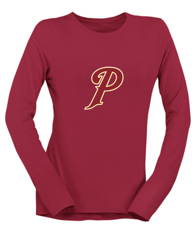 Prairie Falcons P Script Mascot #1 Women's Premium LS T-Shirt