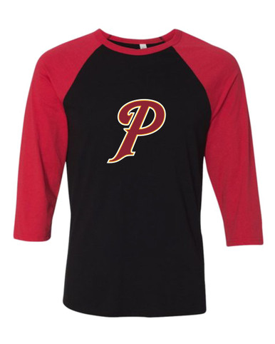 Prairie Falcons P Script Mascot #1 Women's Baseball T-Shirt