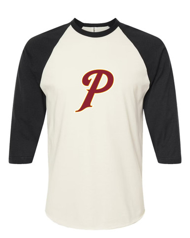 Prairie Falcons P Script Mascot #1 Men's Baseball T-Shirt