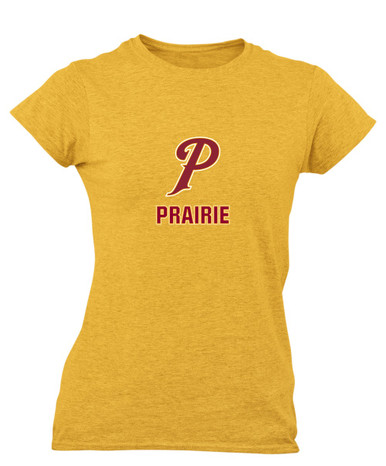 Prairie Falcons P Script Mascot #2 Women's SS T-Shirt