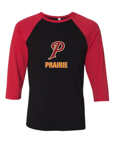 Prairie Falcons P Script Mascot #2 Men's Baseball T-Shirt
