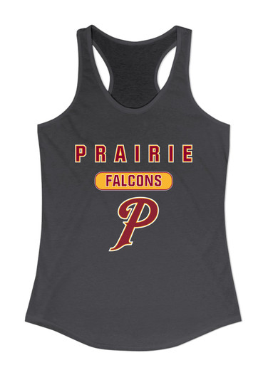 Prairie Falcons P Script Mascot #3 Women's Tank Top