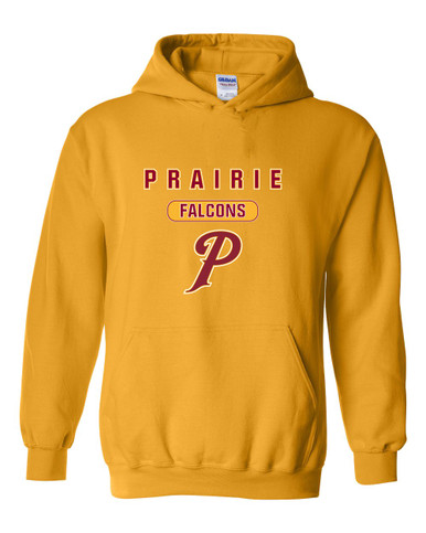 Prairie Falcons P Script Mascot #3 Men's Hoodie