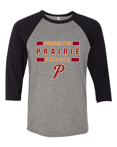 Prairie Falcons P Script Property Of Women's Baseball T-Shirt