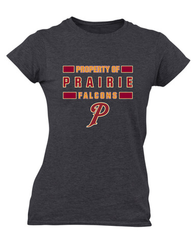 Prairie Falcons P Script Property Of Women's Premium SS T-Shirt