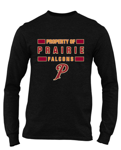 Prairie Falcons P Script Property Of Men's LS T-Shirt