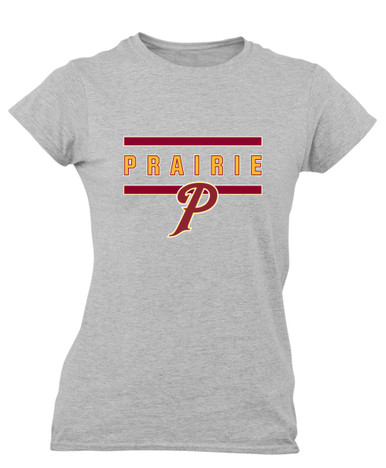 Prairie Falcons P Script Mascot #4 Women's SS T-Shirt