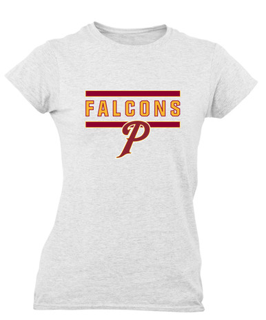 Prairie Falcons P Script Mascot #5 Women's SS T-Shirt