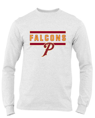 Prairie Falcons P Script Mascot #5 Men's Premium LS T-Shirt