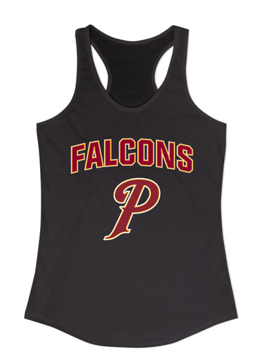 Prairie Falcons P Script Mascot #6 Women's Tank Top