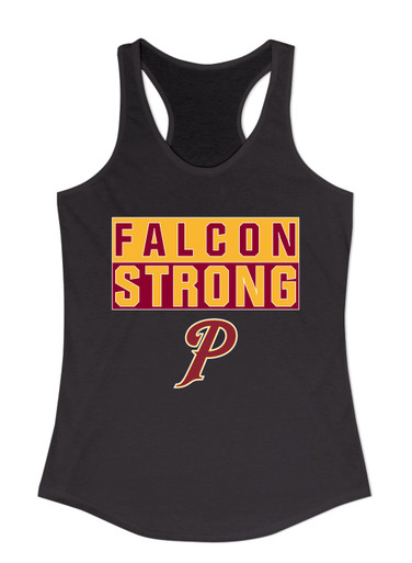 Prairie Falcons P Script Strong #1 Women's Tank Top