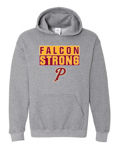 Prairie Falcons P Script Strong #1 Men's Hoodie