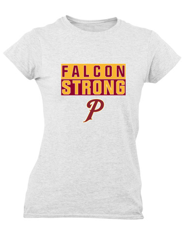 Prairie Falcons P Script Strong #1 Women's SS T-Shirt
