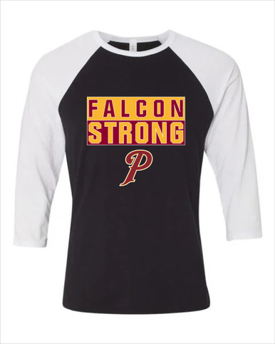 Prairie Falcons P Script Strong #1 Women's Baseball T-Shirt