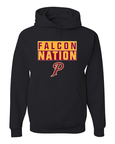 Prairie Falcons P Script Nation #1 Men's Premium Hoodie