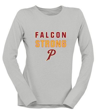 Prairie Falcons P Script Strong #2 Women's Premium LS T-Shirt