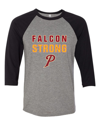 Prairie Falcons P Script Strong #2 Women's Baseball T-Shirt