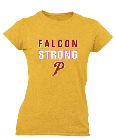 Prairie Falcons P Script Strong #2 Women's Premium SS T-Shirt
