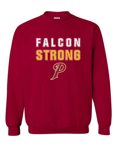 Prairie Falcons P Script Strong #2 Men's Sweatshirt