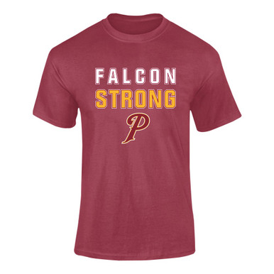 Prairie Falcons P Script Strong #2 Men's SS T-Shirt