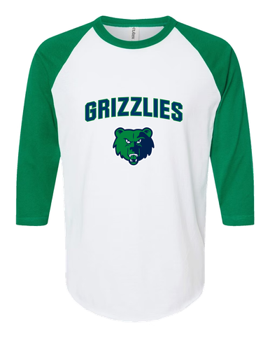 Creekview Grizzlies Mascot #6 Women's Baseball T-Shirt