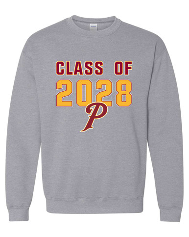 Prairie Falcons P Script Class of 2028 Men's Sweatshirt