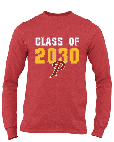 Prairie Falcons P Script Class of 2030 Men's LS T-Shirt