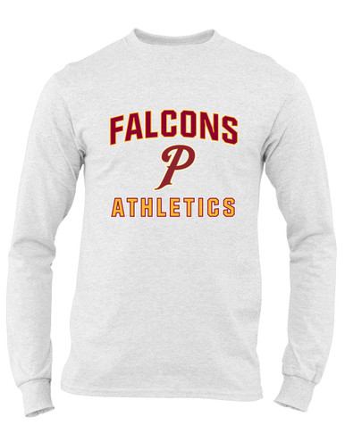 Prairie Falcons P Script Athletics Men's Premium LS T-Shirt
