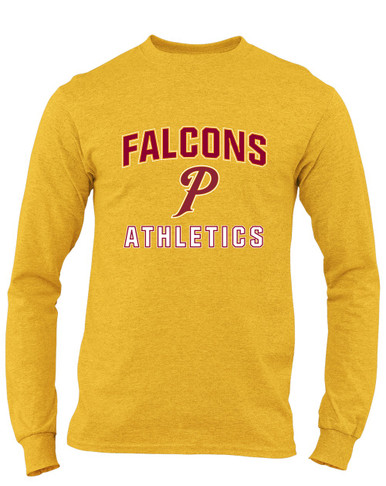 Prairie Falcons P Script Athletics Men's LS T-Shirt