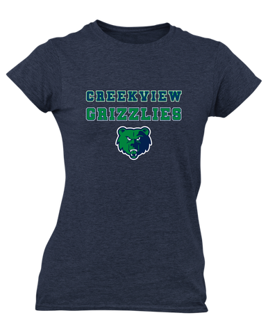 Creekview Grizzlies Spirit Women's Premium SS T-Shirt