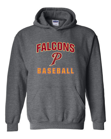 Prairie Falcons P Script Baseball #1 Men's Hoodie