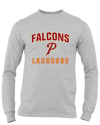 Prairie Falcons P Script Lacrosse Men's LS T-Shirt
