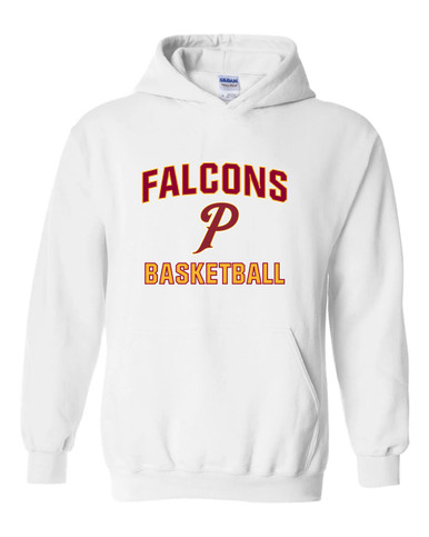 Prairie Falcons P Script Basketball #1 Men's Hoodie