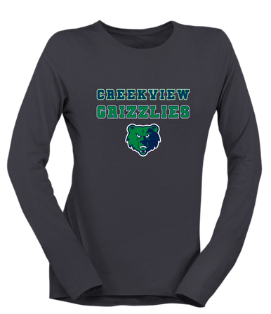 Creekview Grizzlies Spirit Women's Premium LS T-Shirt