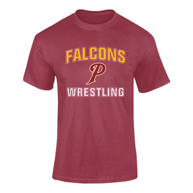 Prairie Falcons P Script Wrestling Men's Premium SS T-Shirt