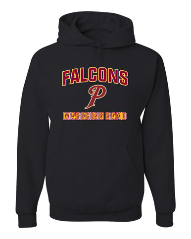 Prairie Falcons P Script Marching Band Men's Premium Hoodie