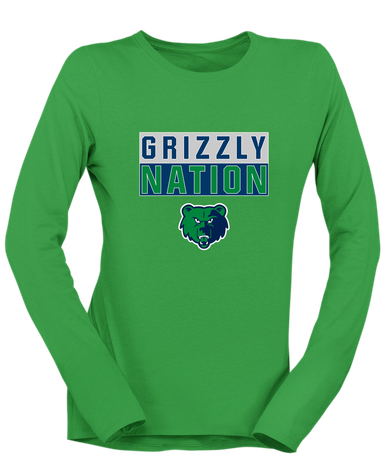 Creekview Grizzlies Nation #1 Women's LS T-Shirt