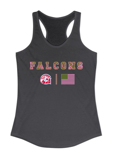 Glendale Falcons Pink Camo Flag Women's Tank Top