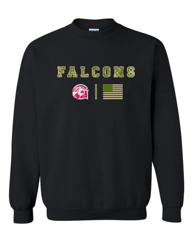 Glendale Falcons Camo Flag Men's Sweatshirt
