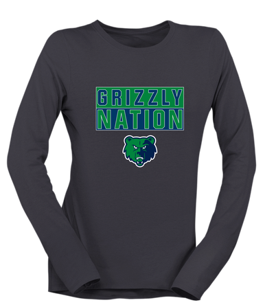 Creekview Grizzlies Nation #1 Women's Premium LS T-Shirt