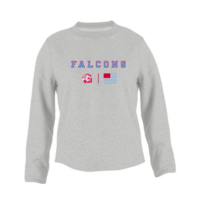 Glendale Falcons Team Colors Flag Women's Sweatshirt