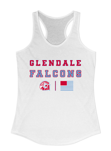 Glendale Falcons Spirit Flag Women's Tank Top