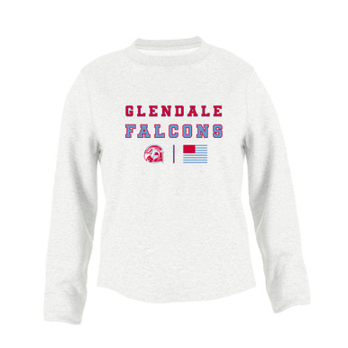 Glendale Falcons Spirit Flag Women's Sweatshirt