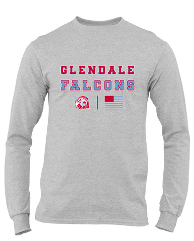 Glendale Falcons Spirit Flag Men's Premium LS T-Shirt