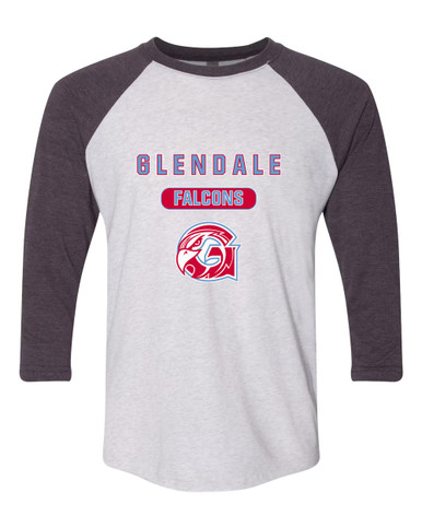 Glendale Falcons Mascot #3 Women's Baseball T-Shirt
