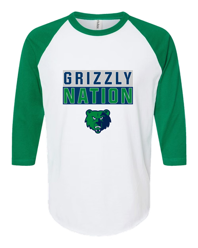 Creekview Grizzlies Nation #1 Women's Baseball T-Shirt