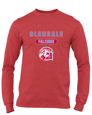 Glendale Falcons Mascot #3 Men's LS T-Shirt