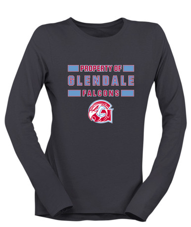 Glendale Falcons Property Of Women's LS T-Shirt