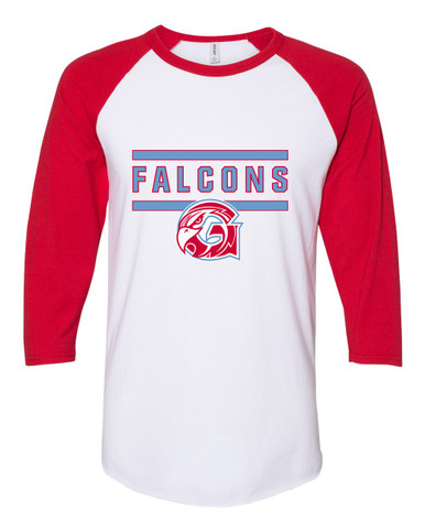 Glendale Falcons Mascot #5 Women's Baseball T-Shirt