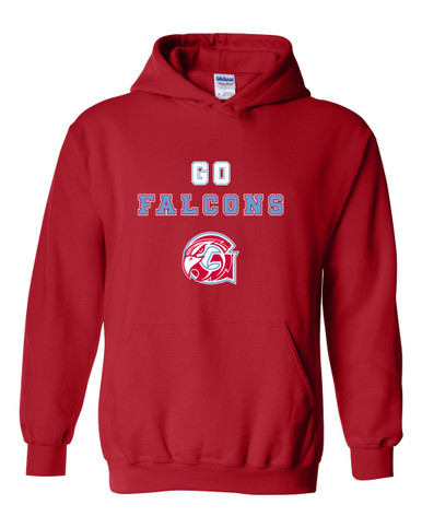 Glendale Falcons Go Team Men's Hoodie